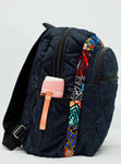 Patchwork school backpack